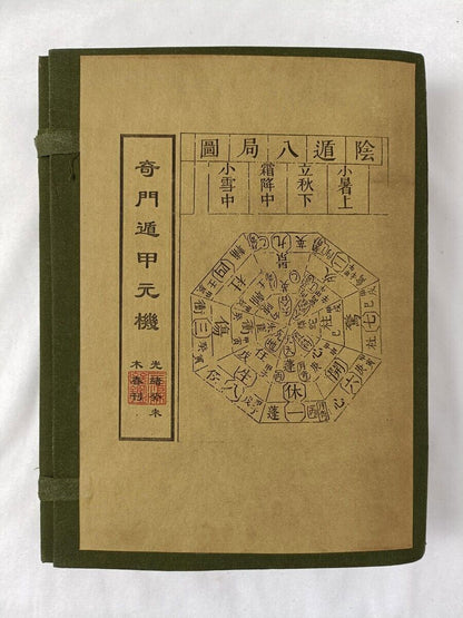Chinese Old Book Feng Shui Book "Qimen Xunjia Yuanji" Set Collected