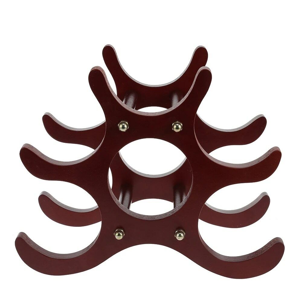 Bottle Holder Home Decoration 1Pc Wooden Red Wine Holder Mount Bar Display Shelf