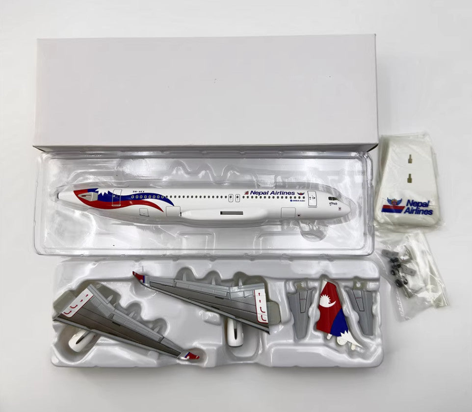 1:200 Hogan Nepal Airlines AIRBUS A320 Plane Airplane ABS Plastic Aircraft Model