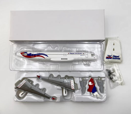 1:200 Hogan Nepal Airlines AIRBUS A320 Plane Airplane ABS Plastic Aircraft Model
