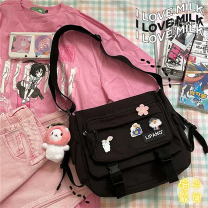 Bag Handbags School Single Shoulder Girl Student Postman Women's