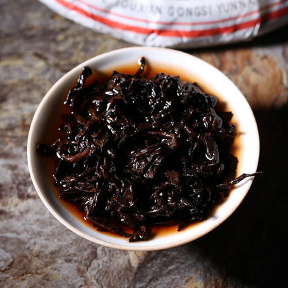 2009 Menghai Heaven Earth Royal Big Tree Lao BanZhang Pu-erh Tea 357g Ripe Puer