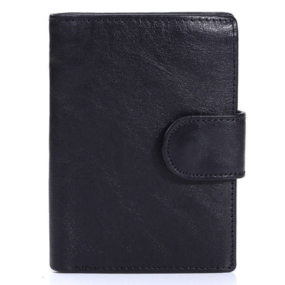 Wallet Retro Style Genuine Leather Wallet Purse Credit Card Holder Bag 10*13.5CM