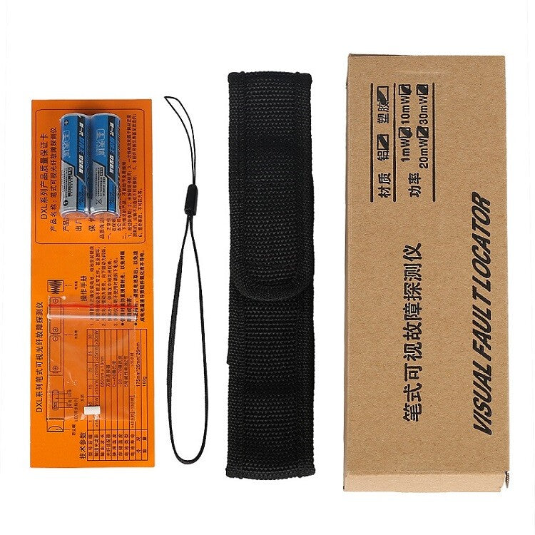 1mW 3~5km FTTH Fiber Optic Visual Fault Locator Cable Tester LC/FC/SC/ST Adapter
