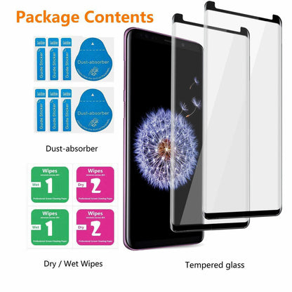For Samsung Galaxy S9 /S9 Plus Case Impact Hard Cover / Tempered Glass Protector