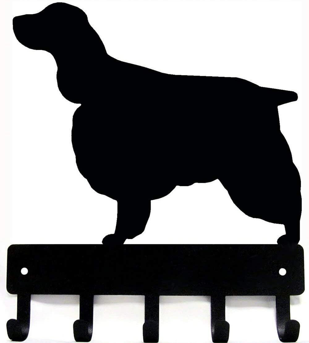 English Springer Spaniel - Key Rack & Dog Leash Hanger Metal Wall Art