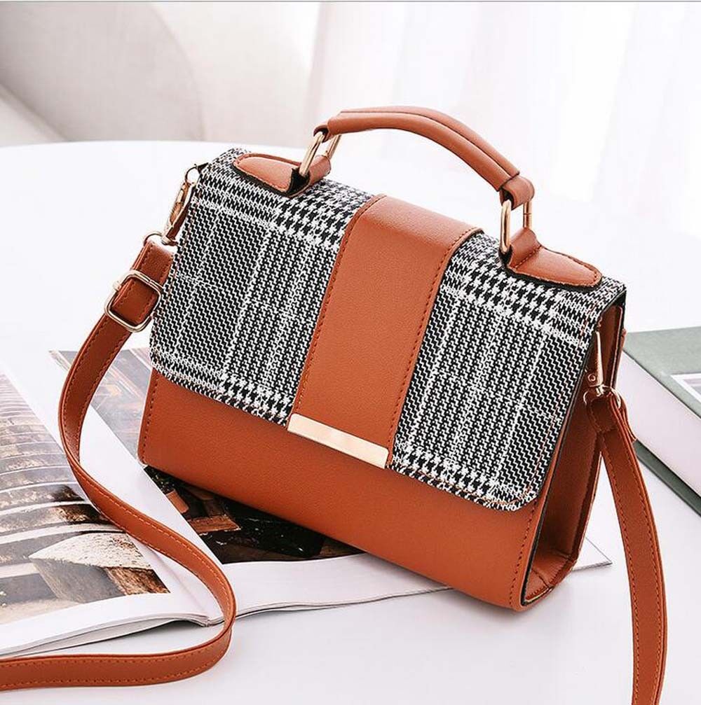 Women PU Leather Small Shoulder Bag Tote Crossbody Handbags Satchel Sling Bag