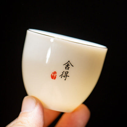 one cup porcelain master cup of tea 55ml Zen style ceramic kungfu tea cup China