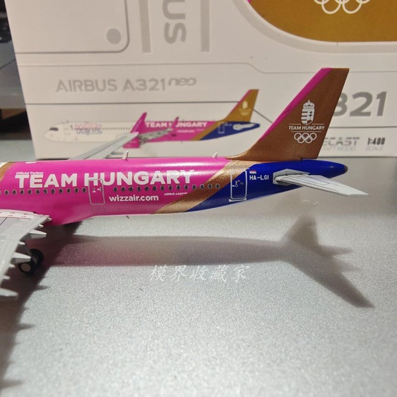 1:400 JC Wings Wizz Air Airbus A321neo Passenger Plane Diecast Aircraft Model