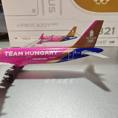 1:400 JC Wings Wizz Air Airbus A321neo Passenger Plane Diecast Aircraft Model
