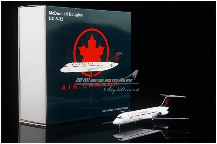 1:200 JC Wings AIR CANADA McDonnell Douglas DC-9 Passenger Plane Diecast Model