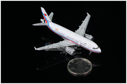 1:400 JC Wings China Air Force AIRBUS A319 Passenger Aircraft Diecast Model