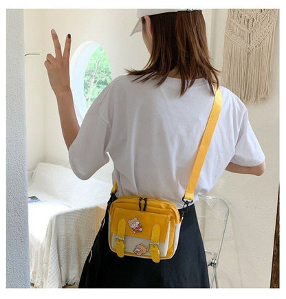 Winter Canvas Bag Fashion Belts Decorative Cloth Bags One-shoulder Diagonal Bag