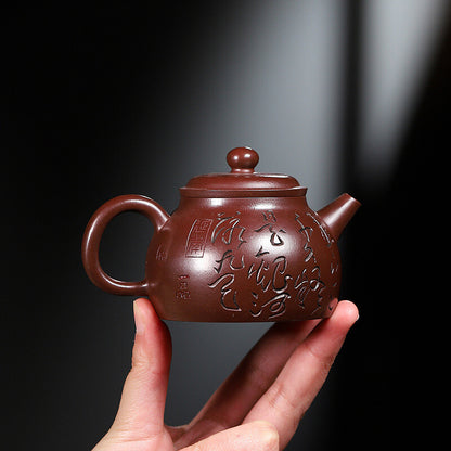 120ml Handmade Tea Pot 9 Infuser Holes Original Ore Real Yixing Zisha Clay China