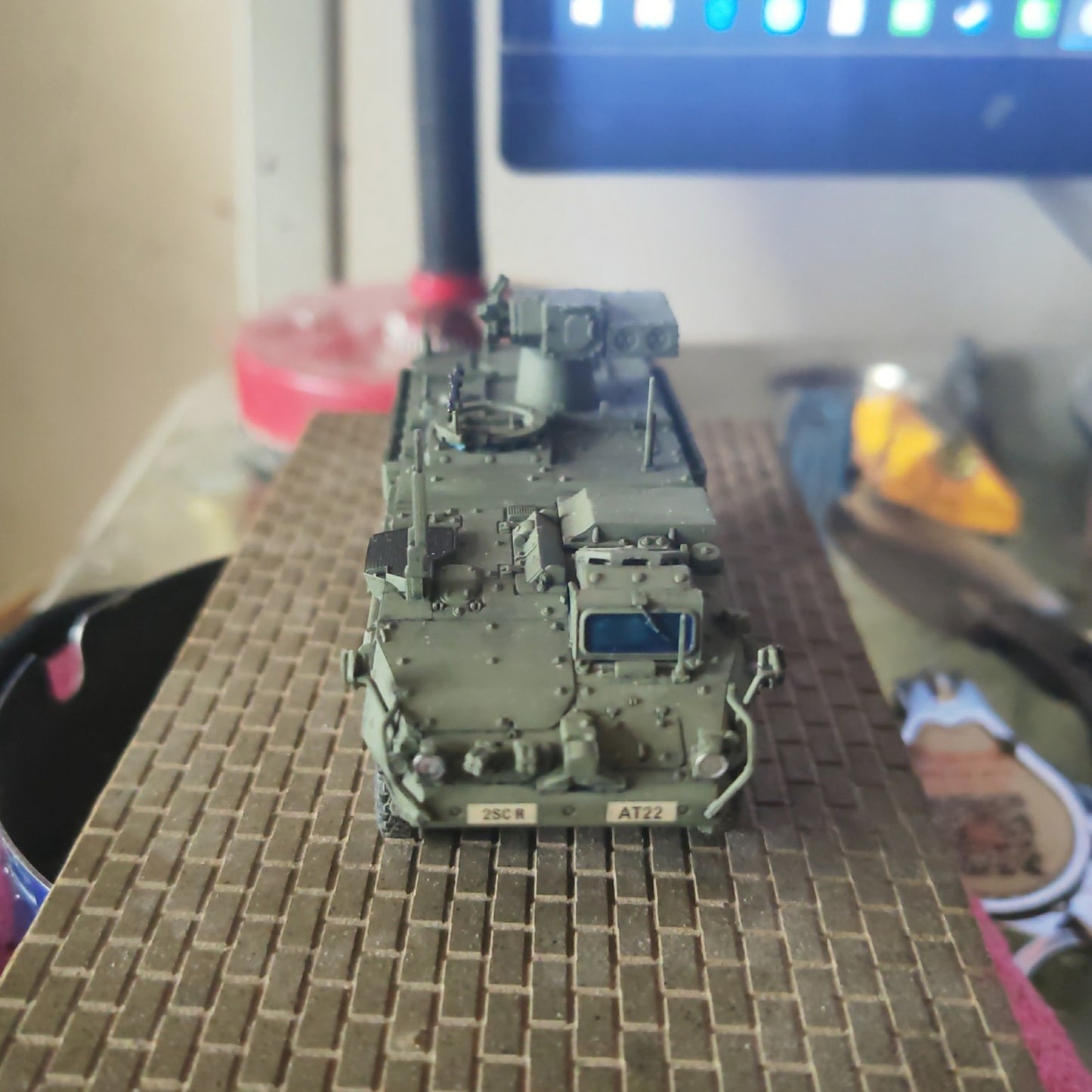 3D Printed 1/72 American M1134 Stryker Anti-Tank Missile Vehicle Finished