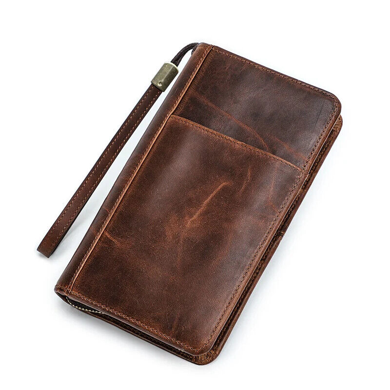 Men Passport Cover Travel Wallets ID Card Bag Organizer Document Pouch