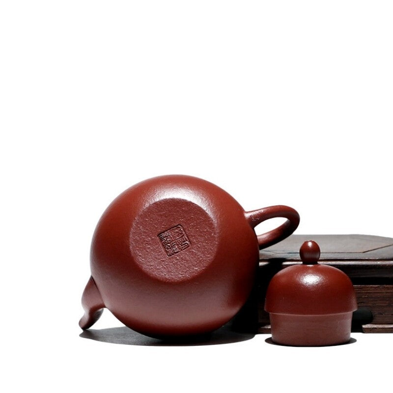 140ml Marked Tea Pot Real Yixing Zisha Dahongpao Clay Siting Handmade Pot Of Tea
