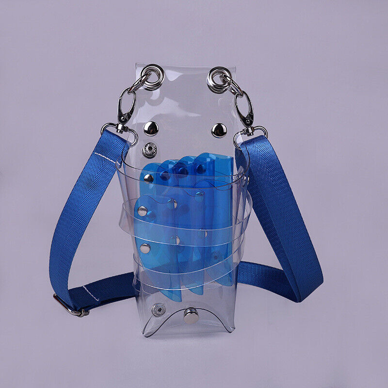 Transparent PVC Hairdresser Scissors Bag Holder Shears Waist Shoulder Bag