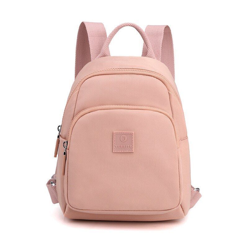 Waterproof Nylon Cloth Backpack Small School Bags School Travel Polyester Zipper