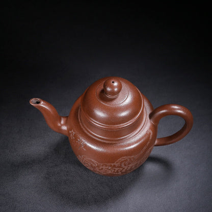 Chinese Yixing Zisha Clay Handmade Exquisite Teapot （宫灯 底款：王东石）