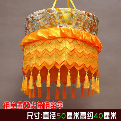 Yellow Auspicious Umbrellas Buddhist Hung Buddhist Temples Decoration