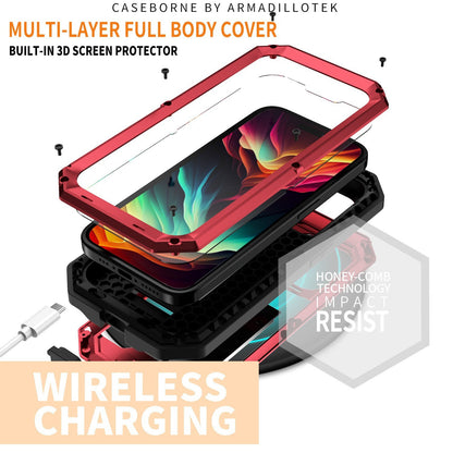 Military-grade 360 Full Body Case &Screen Protector for iPhone 17 ProMax/Samsung