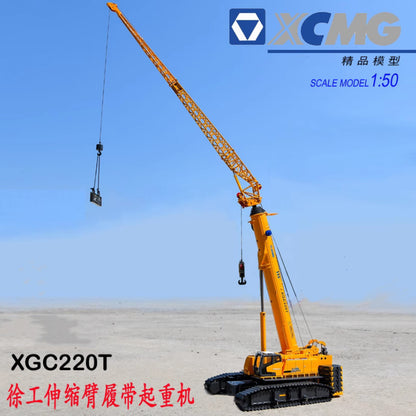 1:50 XCMG XGC220T TELESCOPIC CRAWLER CRANE Construction Machine Diecast Model
