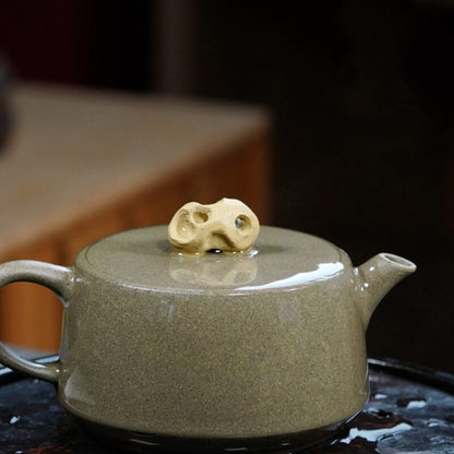 160ml Marked Tea Pot Real Yixing Zisha Qing Duan Clay Master Handmade Pot 7 Hole