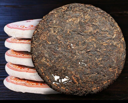 YunNan BuLangShan Ancient Puerh tree tea pu'erh Ripe tea WuFuLinMen Puerh tea