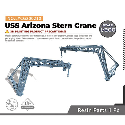Yao's Studio LYCG200210 1/200 Model Upgrades Parts USS Arizona Stern Crane 1pc