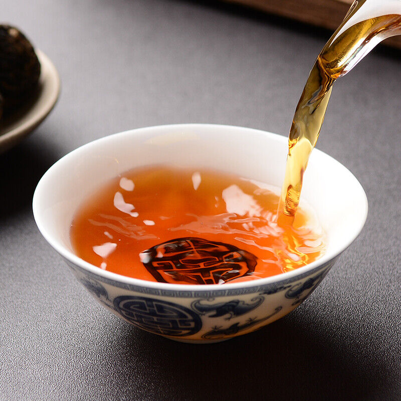 Handmade pearl ManSong SaiHong Tea ancient Ripe puerh tea mini pu'erh tea