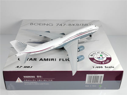 1:400 Phoenix OATAR AMIRIFLIGHT B747-8 BBJ Airplane Diecast Aircraft Plane Model