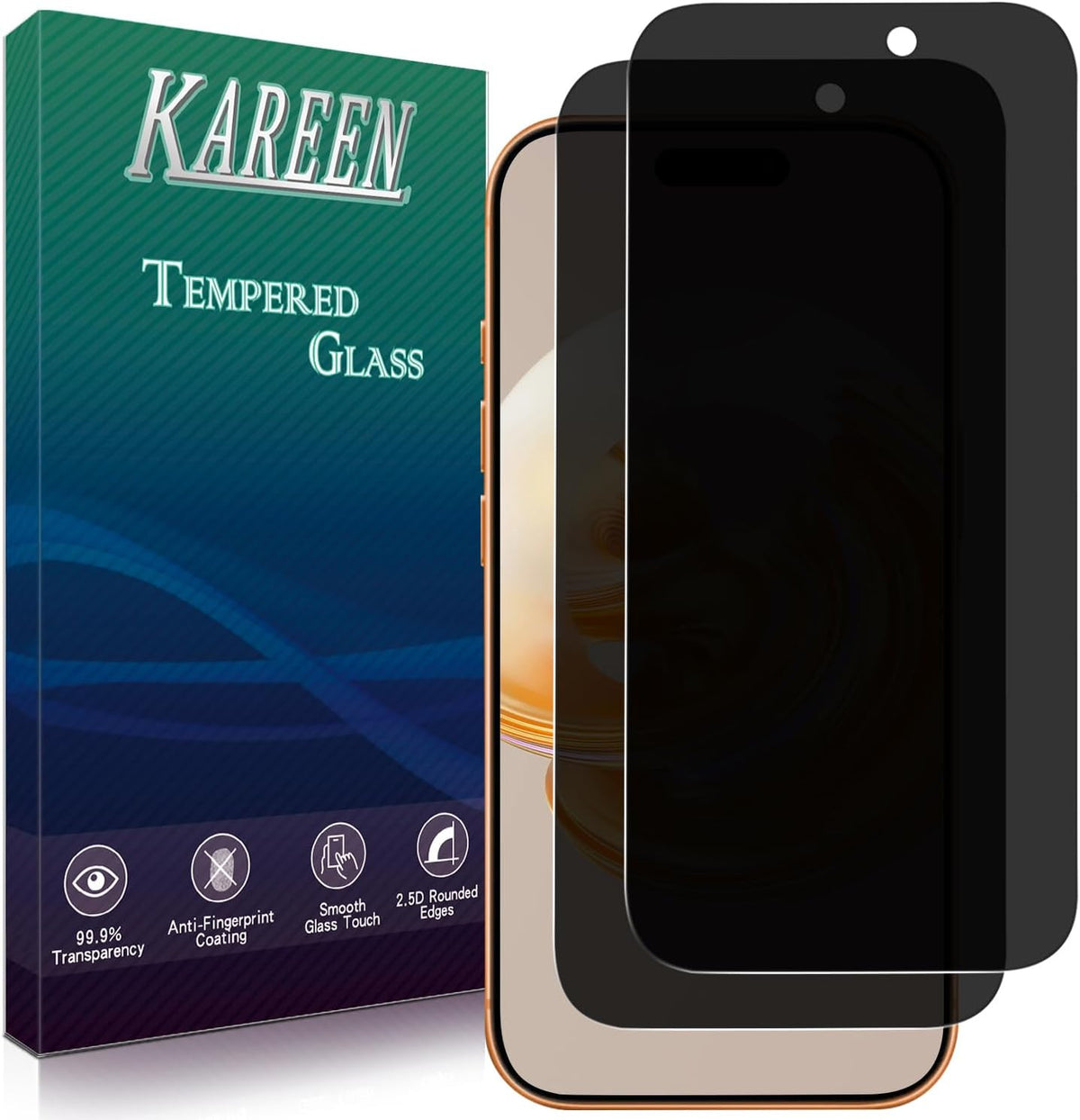2 Pack Privacy Screen Protector for Iphone 17 Pro Max 6.9-Inch anti Spy Private