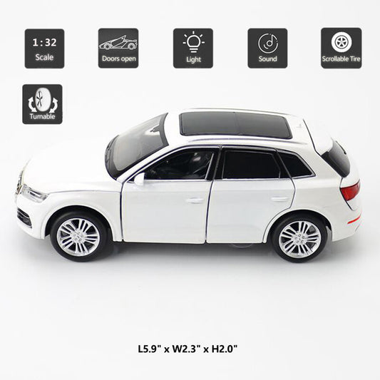 1/32 Scale Audi Q5 Model Car Diecast Toy Cars Toys for Boys Kids Gifts White