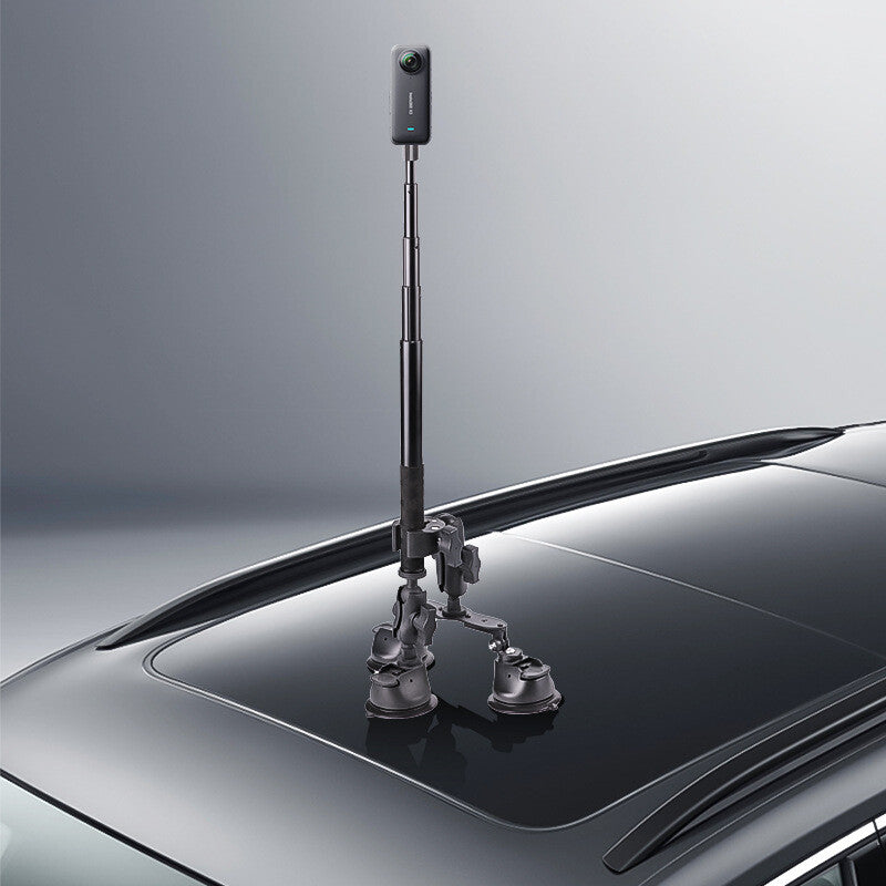 Car Suction Cup Mount Bracket+Selfie Stick For Insta360 ONE X4 X3 Camera