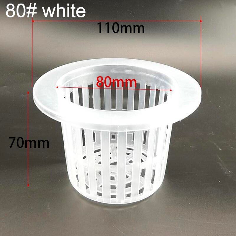 50Pcs Mesh Pot Net Cup Basket Hydroponic Nursery Aeroponic Plant Grow Clone Kit