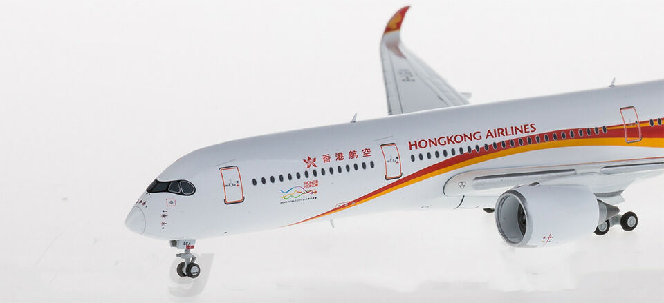 1:400 JC Wings HONGKONG AIRLINES AIRBUS A350-900 Passenger Plane Diecast Model
