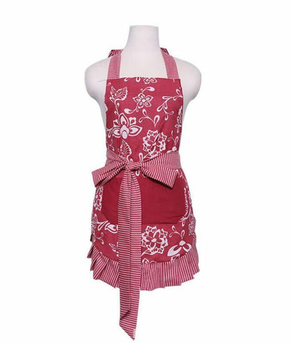 Women Retro Aprons 70x70cm Cotton Plus Size Vintage Cooking Kitchen Cleaning Bib