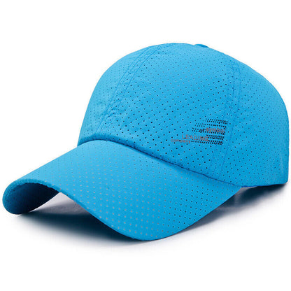 Unisex Quick Dry Baseball Cap Snapback Hat Breathable Sport Summer Outwear Hats