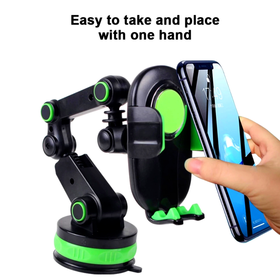 Soporte Sostenedor de Telefono Sujetador para Auto Coche de Brazo Largo Fuerte