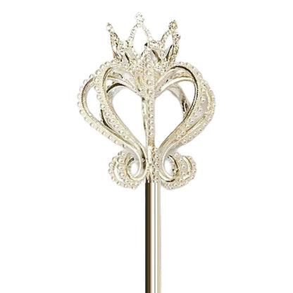 Magic Wand Rhinestone Scepter Pearl Crystal Pageant Handhelds Costume Props 53cm