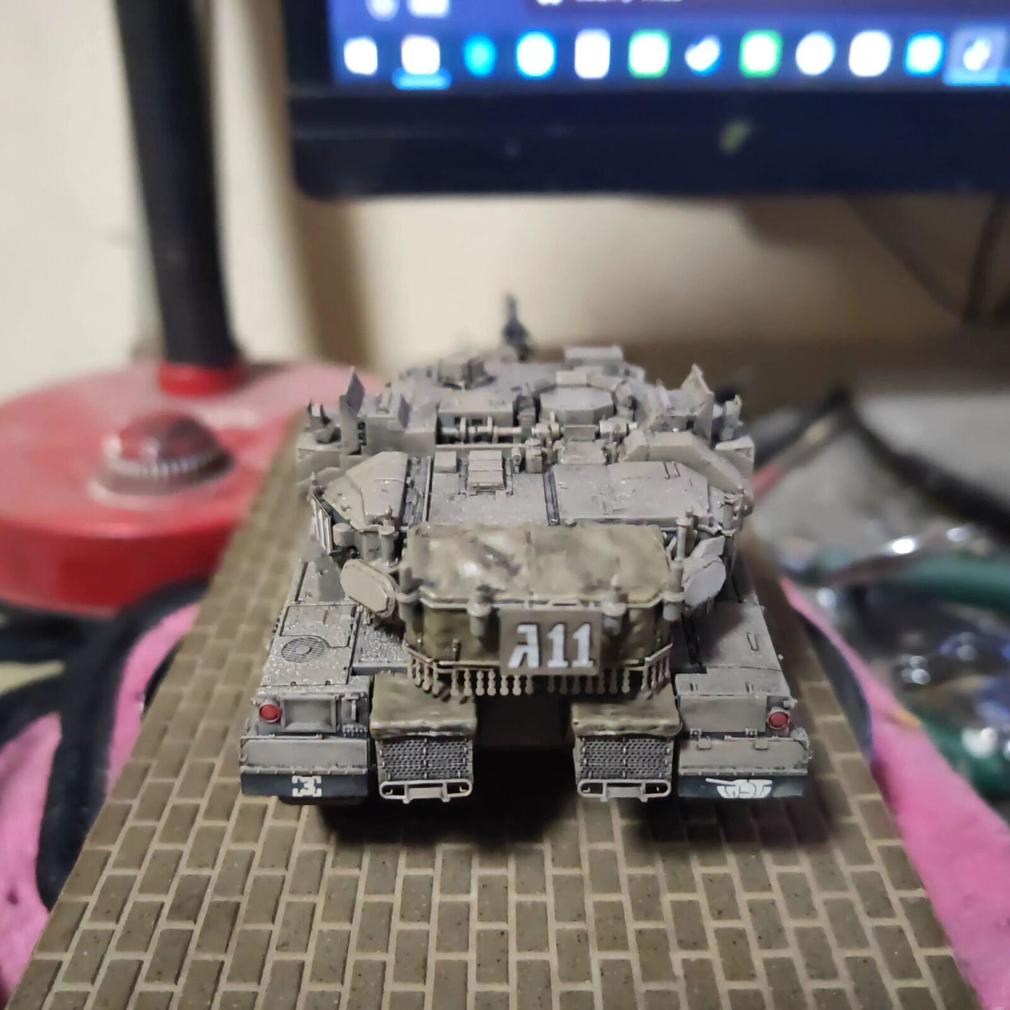 Homemade 1/72 Israeli Merkava 4M Main Battle Tank Finished Model Ornament