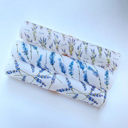 Homemade Soap Packing Paper 100 Sheet Lavender Translucent DIY Wrapper 14.5x21cm