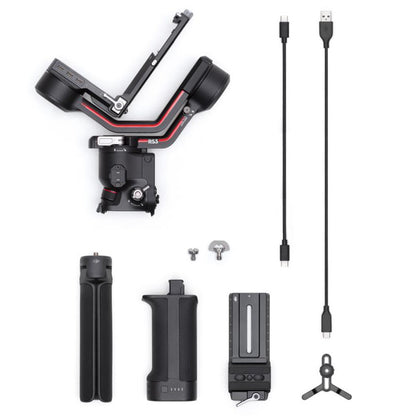 DJI RS 3 Gimbal – 3kg Payload, 12h Battery, OLED Touchscreen, Bluetooth Control