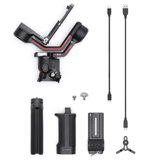 DJI RS 3 Gimbal – 3kg Payload, 12h Battery, OLED Touchscreen, Bluetooth Control