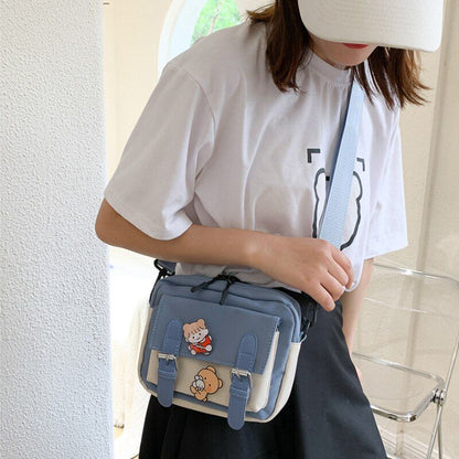 Winter Canvas Bag Fashion Belts Decorative Cloth Bags One-shoulder Diagonal Bag