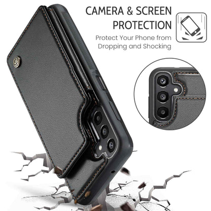 For Samsung Galaxy A16 Wallet Case with Card Holder for Women Men RFID Blocking