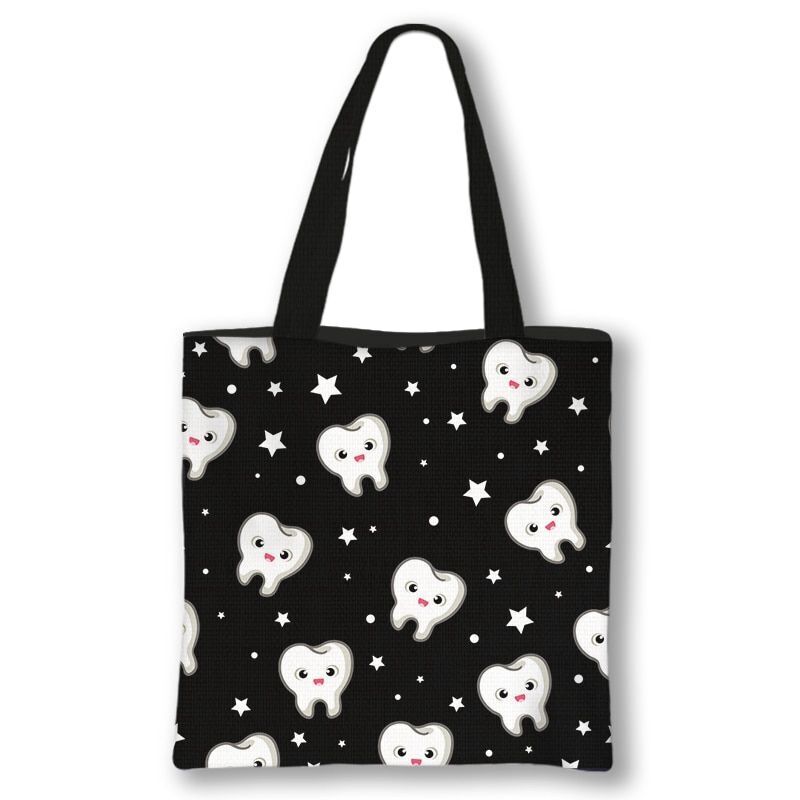 Handbag Casual Tote Bag Shoulder Purse Travelling Storage Pouch Polyester Print