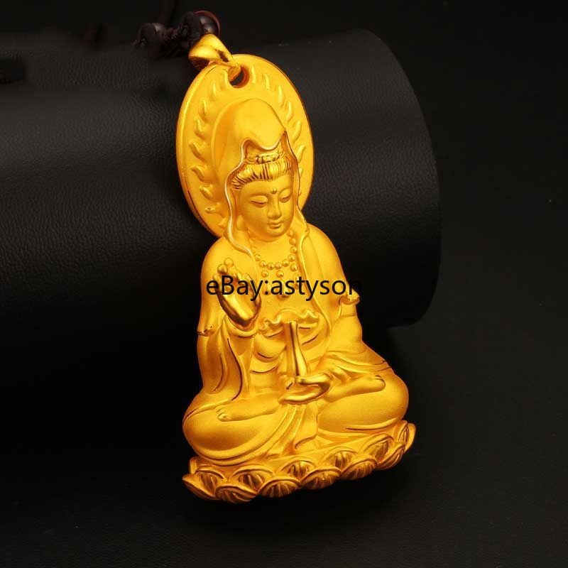 New Bodhisattva 24K Gilding YELLOW GOLD GP Necklace pendant