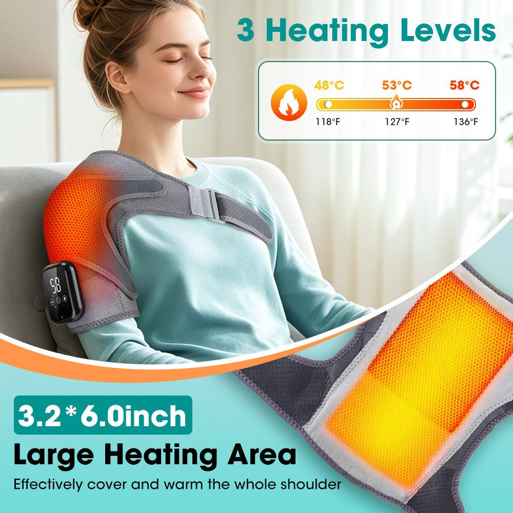 Heating hot compress shoulder/Knee warming vibration massage therapy device